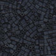 Miyuki Würfel Perlen, Cube, Square Beads 4mm 2411F matt Montana Blue 20gr
